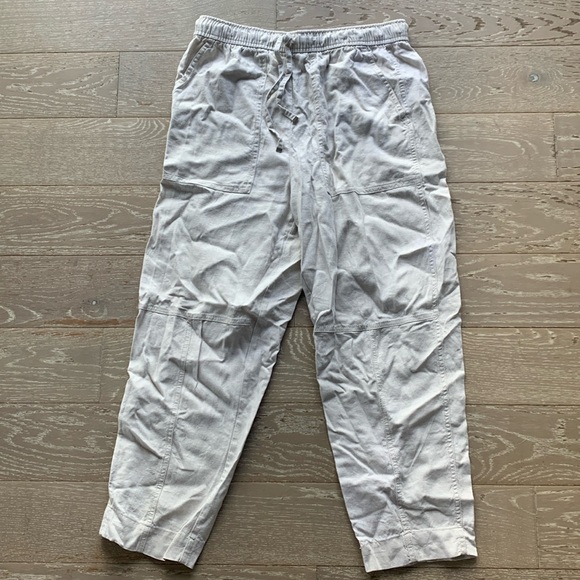 Zara linen blend ankle pants, beige, size M - Picture 1 of 4